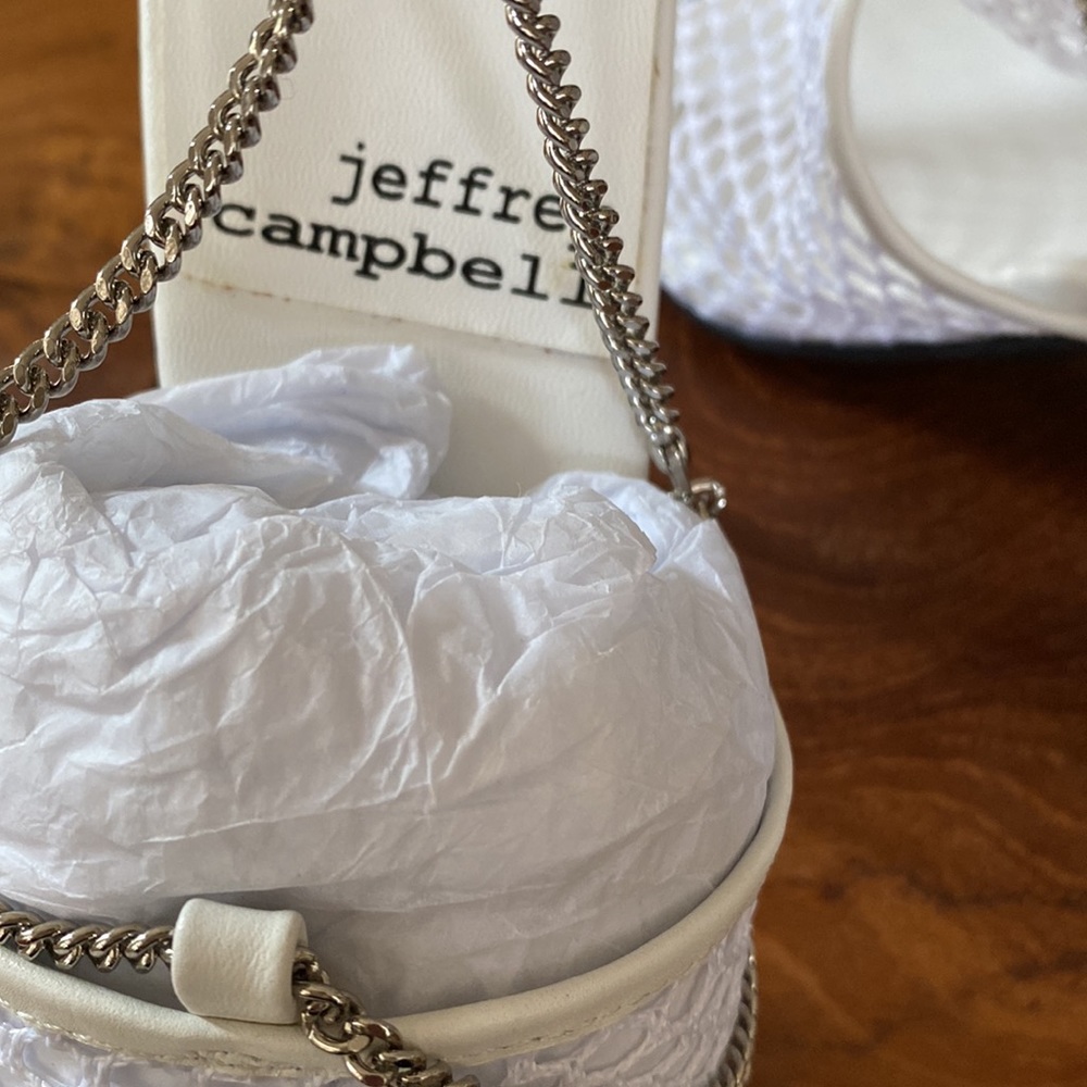 Jeffrey Campbell Ameline Net Chain Square Toe San… - image 7